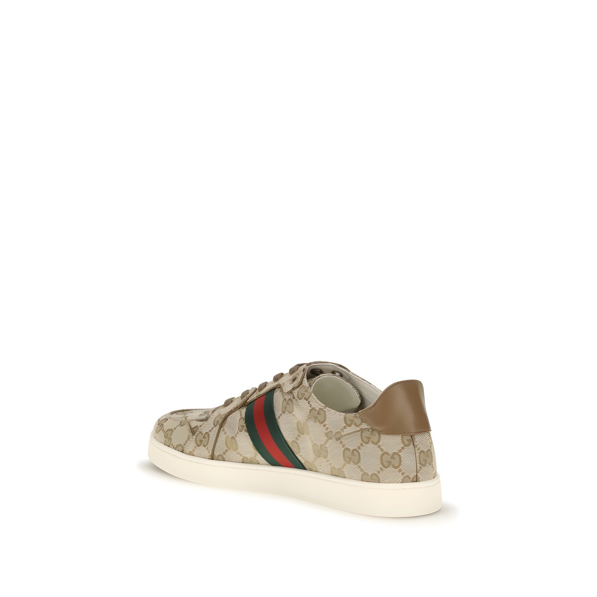Gucci Beige Fabric Athletic Sneakers