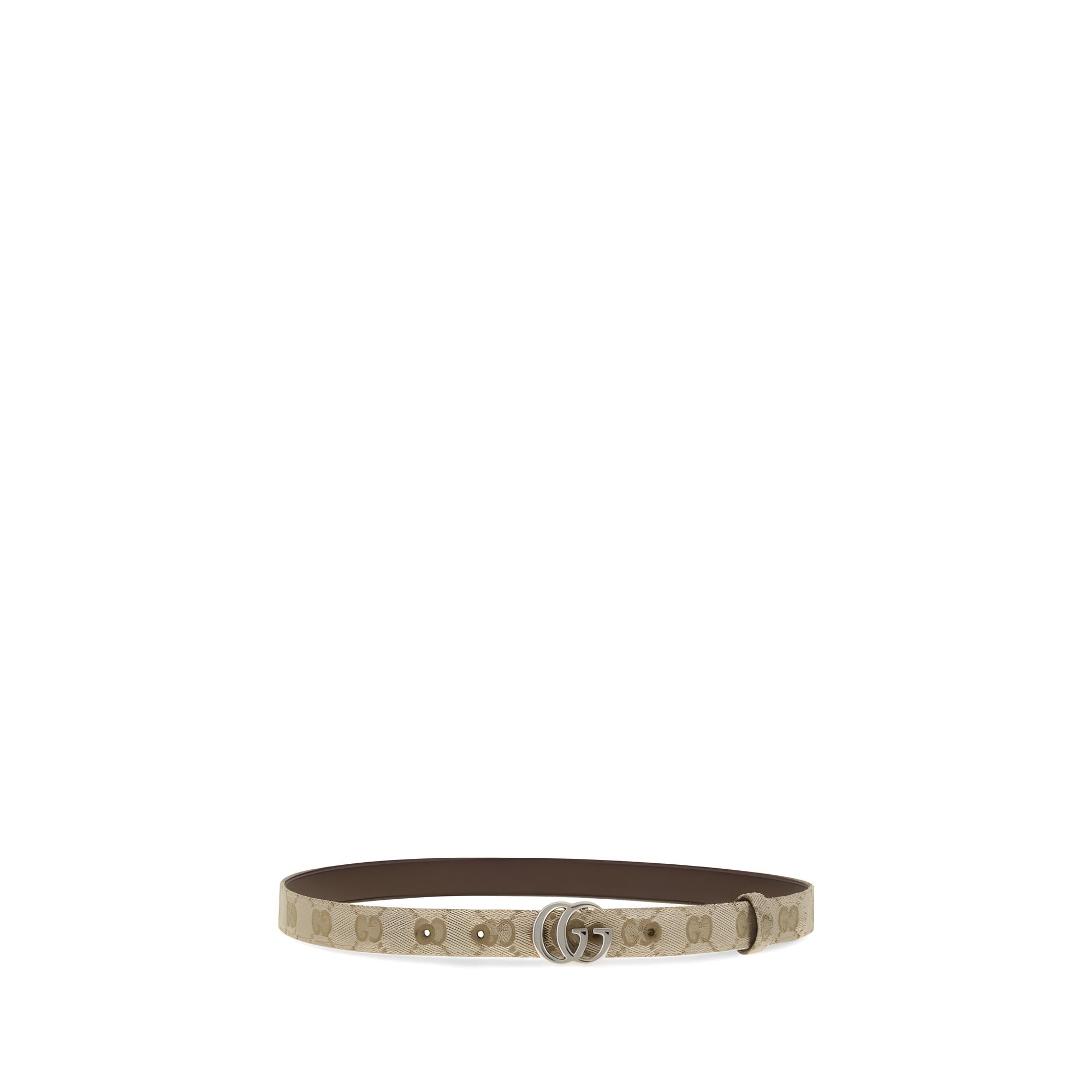 Gucci Beige Fabric Thin Belt
