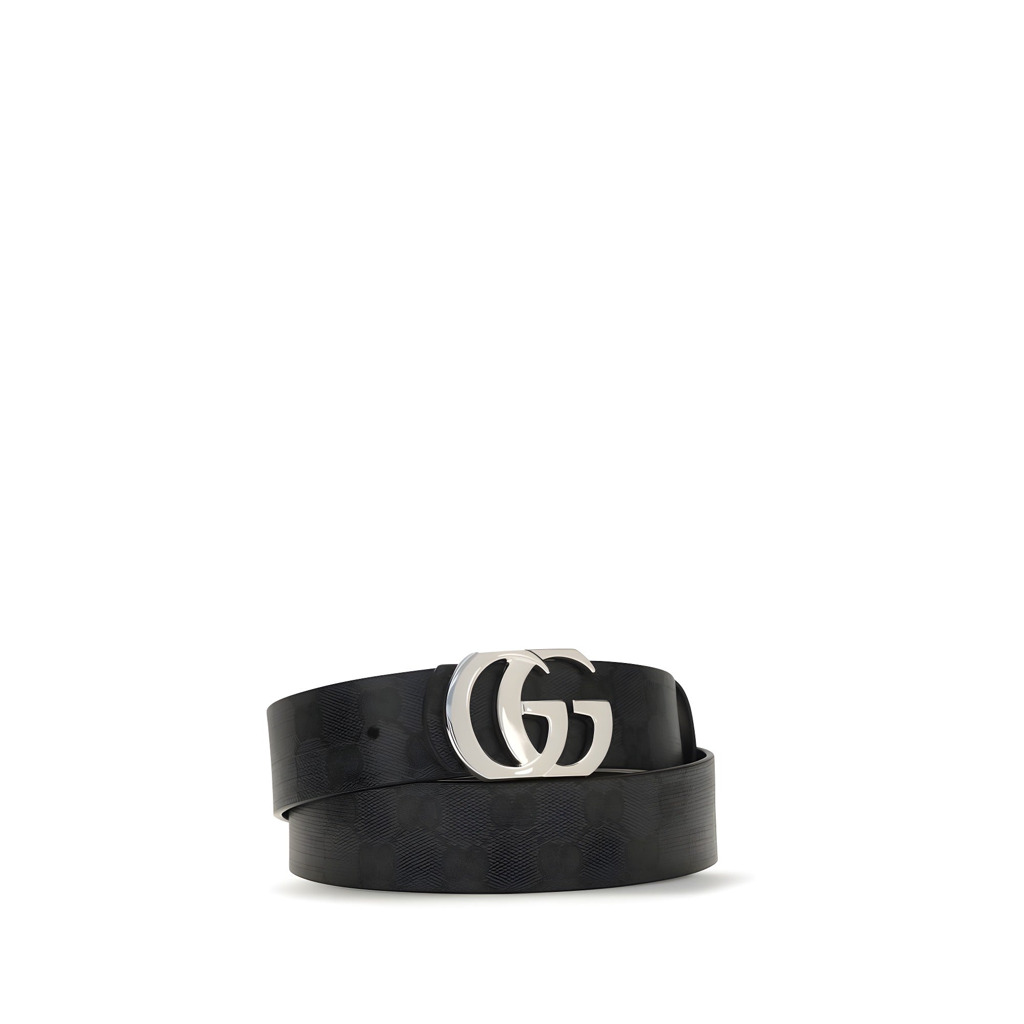 Gucci Black Cotton Belt