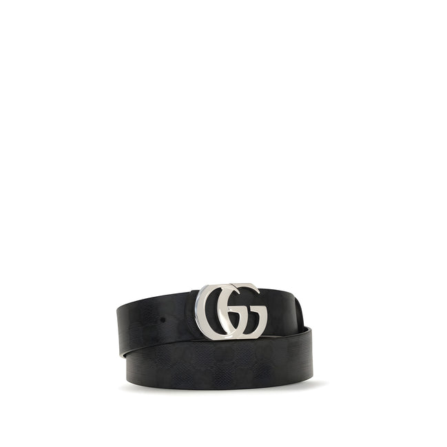Gucci Black Cotton Belt