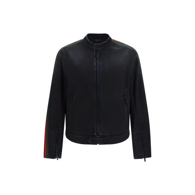 Gucci Black Cotton Biker Jacket