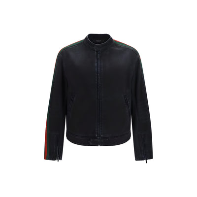 Gucci Black Cotton Biker Jacket