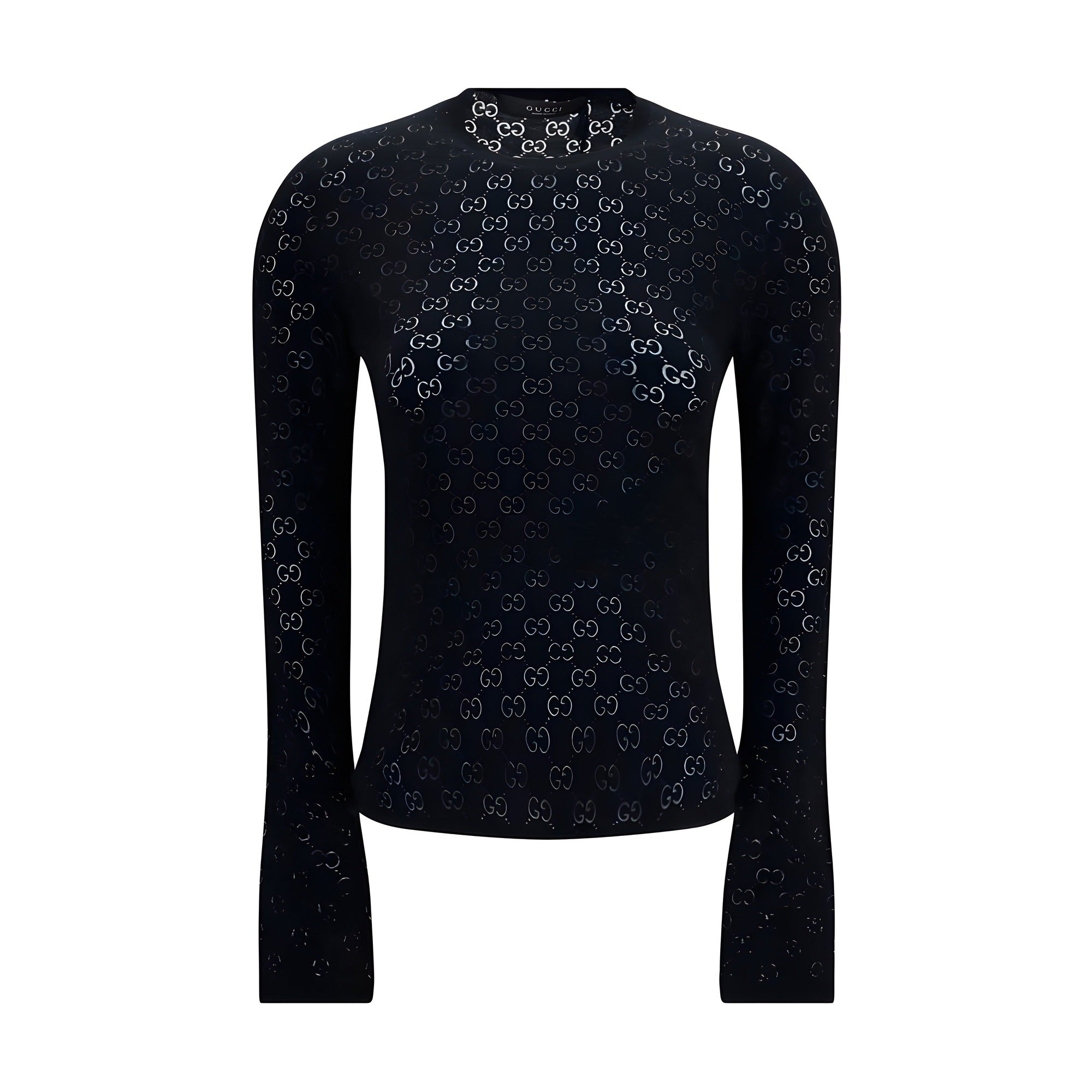Gucci Black Cotton Long Sleeve T-Shirt