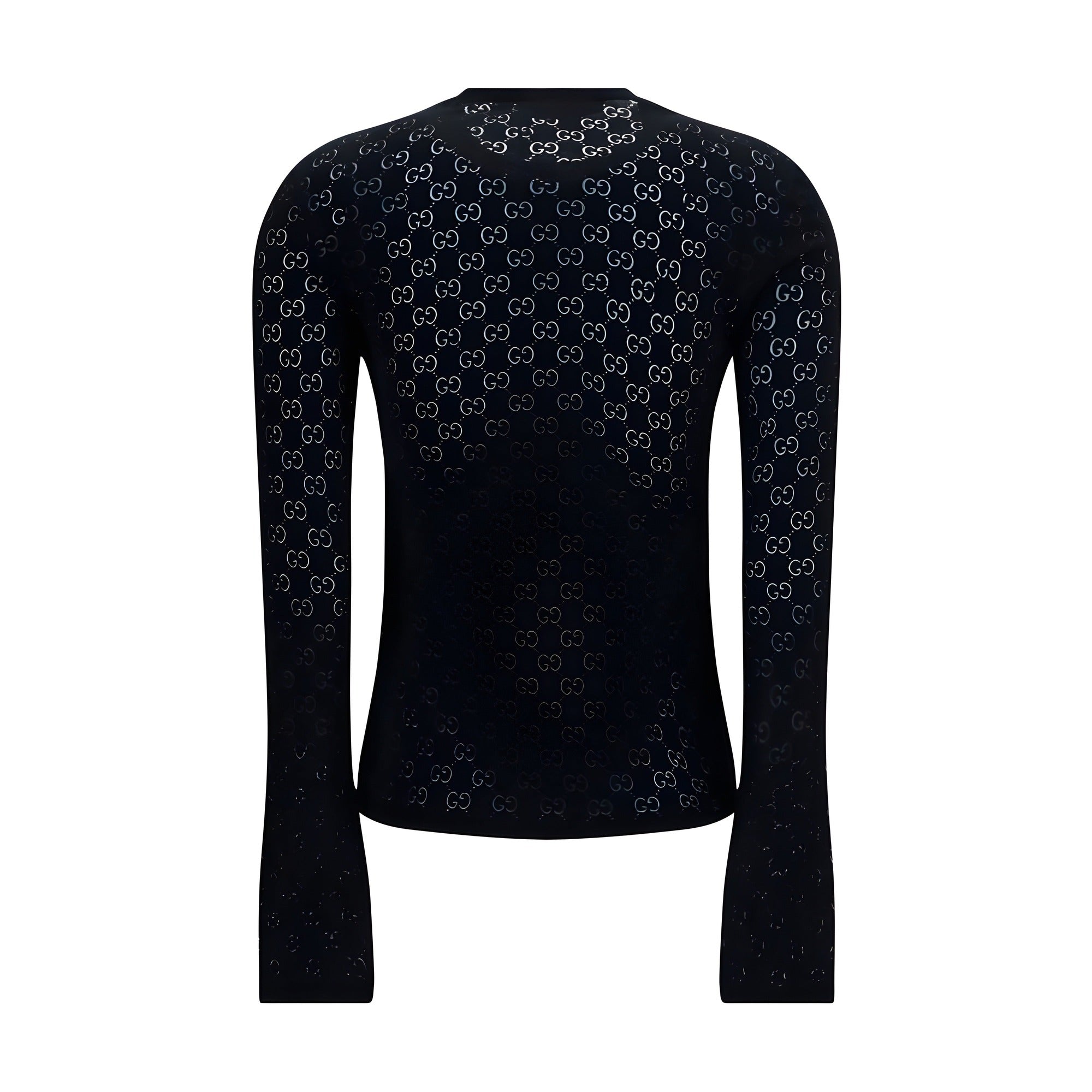 Gucci Black Cotton Long Sleeve T-Shirt