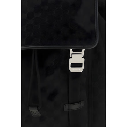 Gucci Black Fabric Backpack