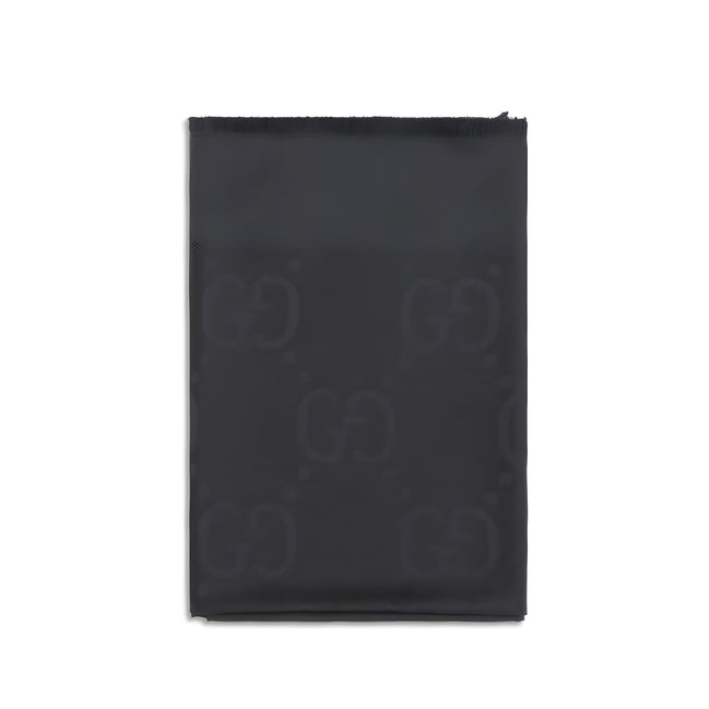 Gucci Black Wool Scarf