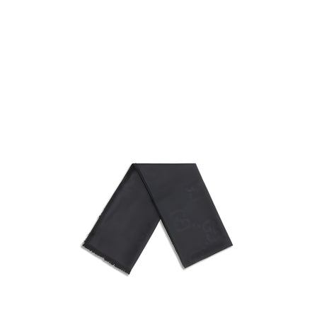 Gucci Black Wool Scarf