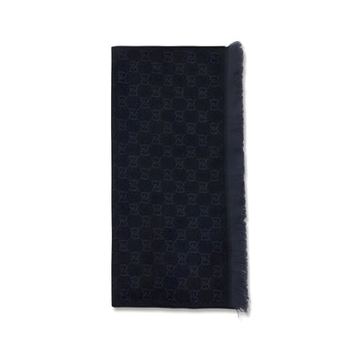 Gucci Black Wool Scarf