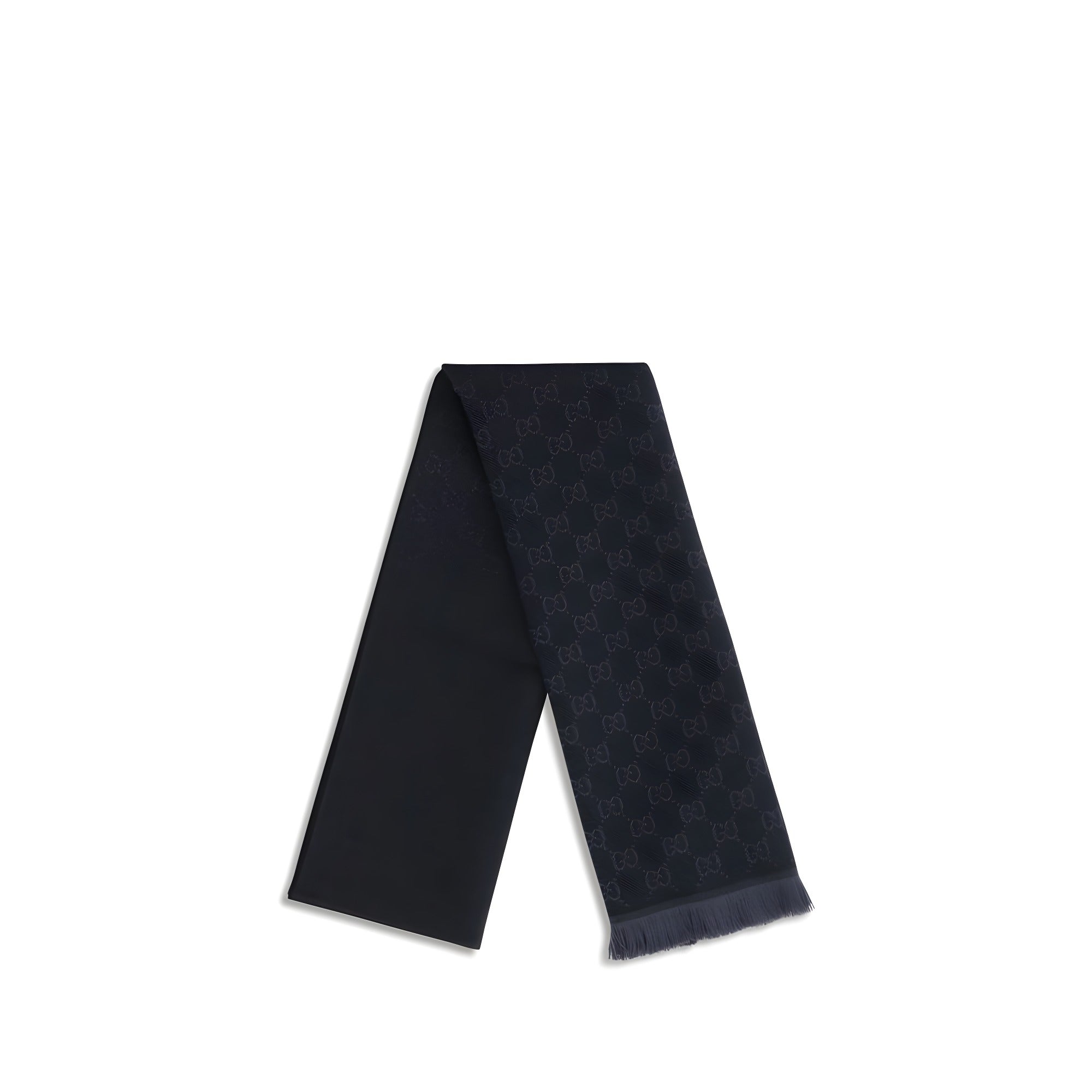 Gucci Black Wool Scarf