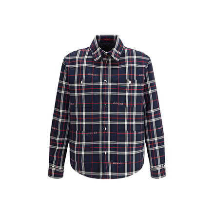 Gucci Blue Cotton Jacket