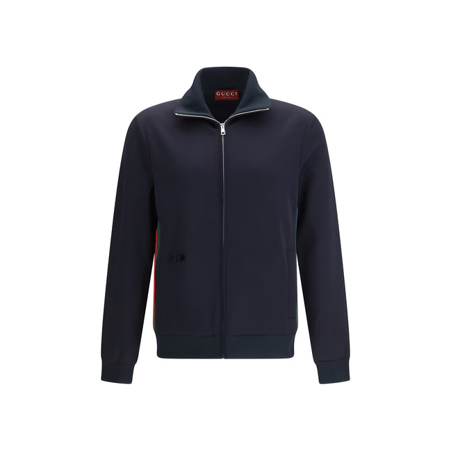 Gucci Blue Polyester Shell Jacket