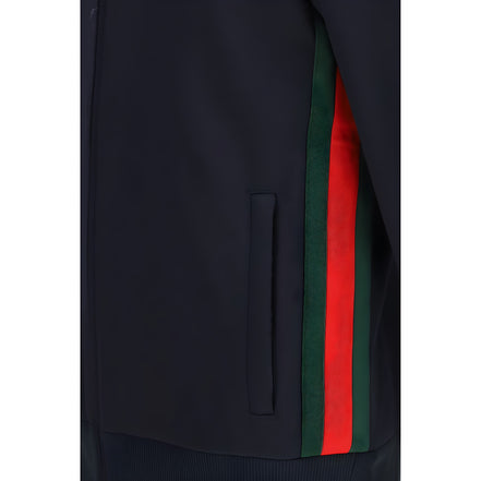 Gucci Blue Polyester Shell Jacket
