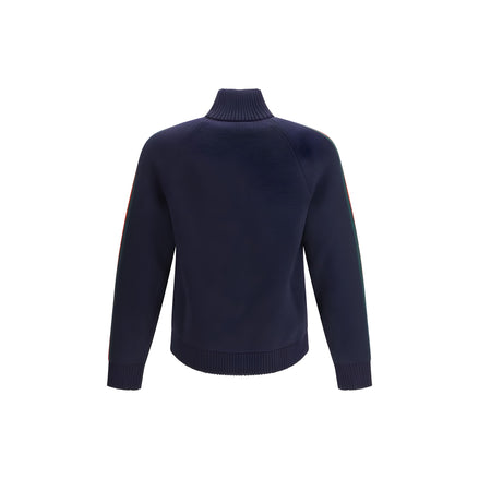 Gucci Blue Wool Full-Length Jacket