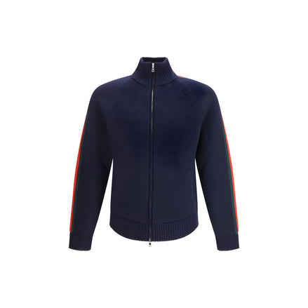 Gucci Blue Wool Full-Length Jacket