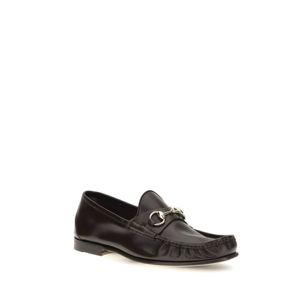 Gucci Brown Calf Leather Slip-On Loafers