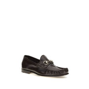 Gucci Brown Calf Leather Slip-On Loafers