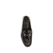 Gucci Brown Calf Leather Slip-On Loafers