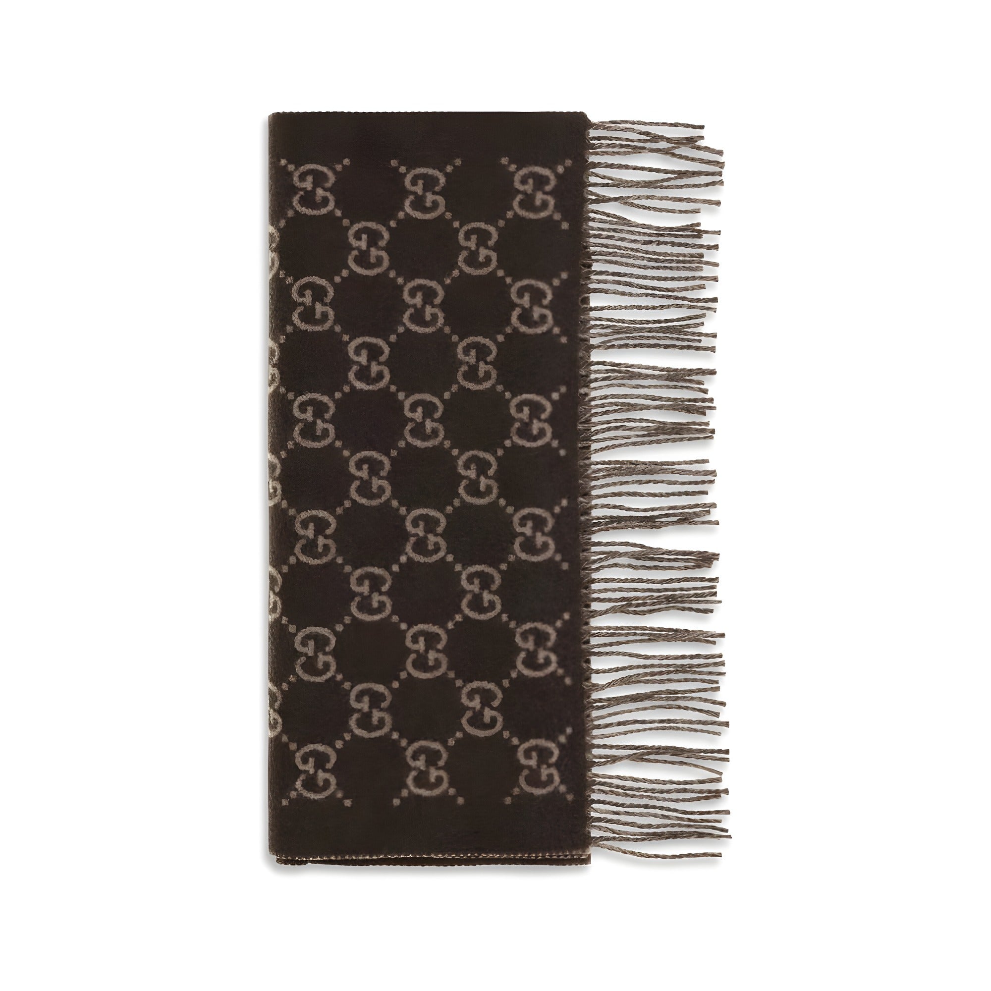 Gucci Brown Cashmere Scarf