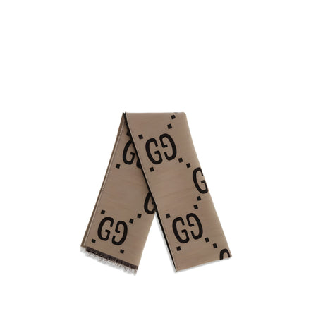 Gucci Brown Silk Scarf