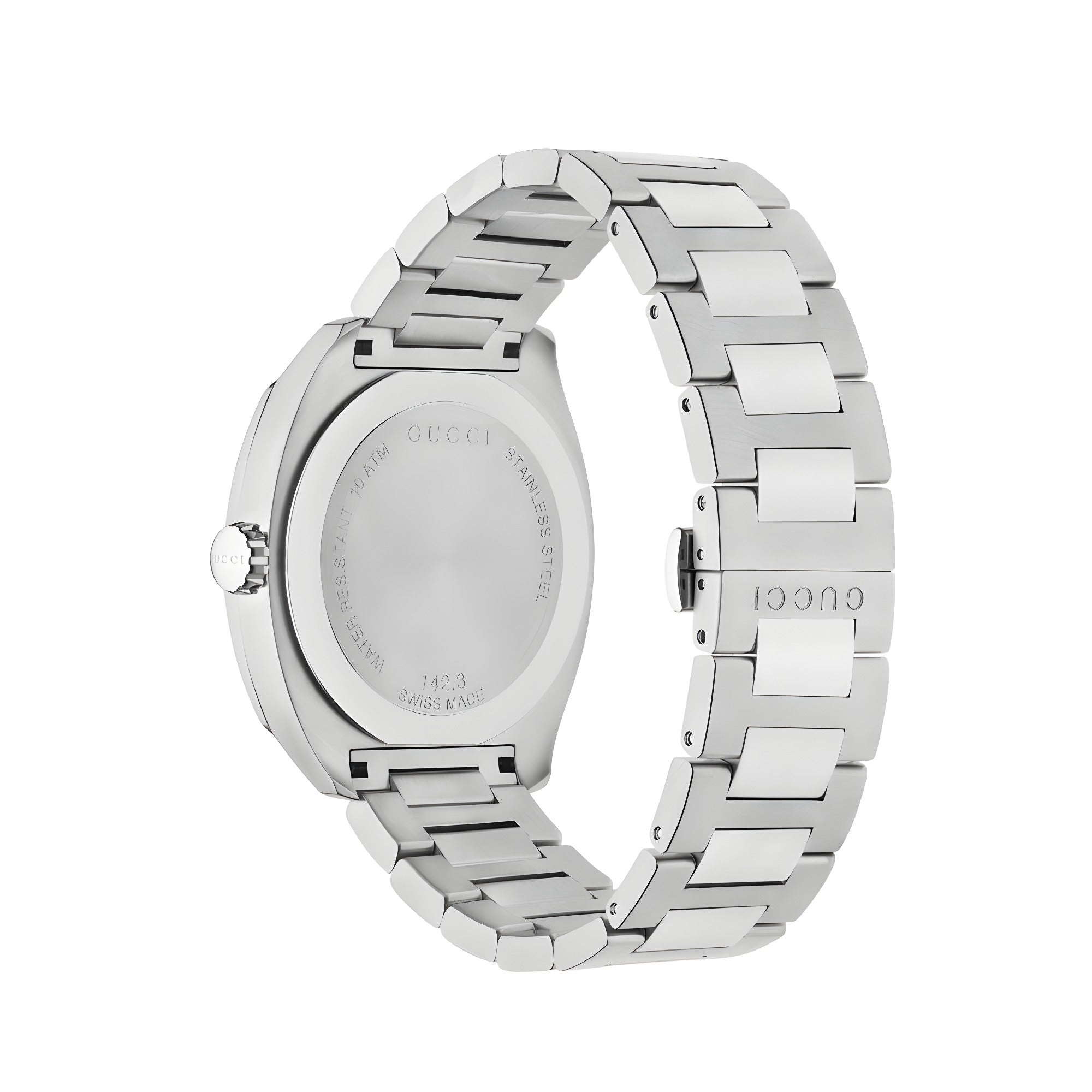 Gucci Gray Stainless Steel Dress Watch