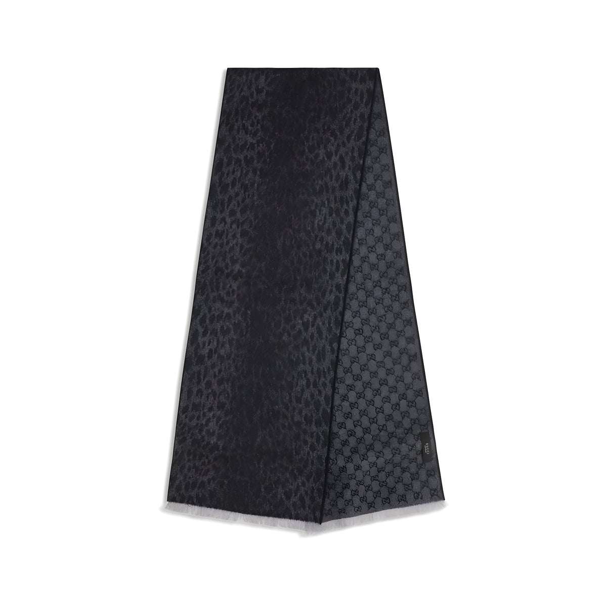 Gucci Gray Wool Scarf