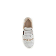 Gucci White Leather Athletic Sneakers
