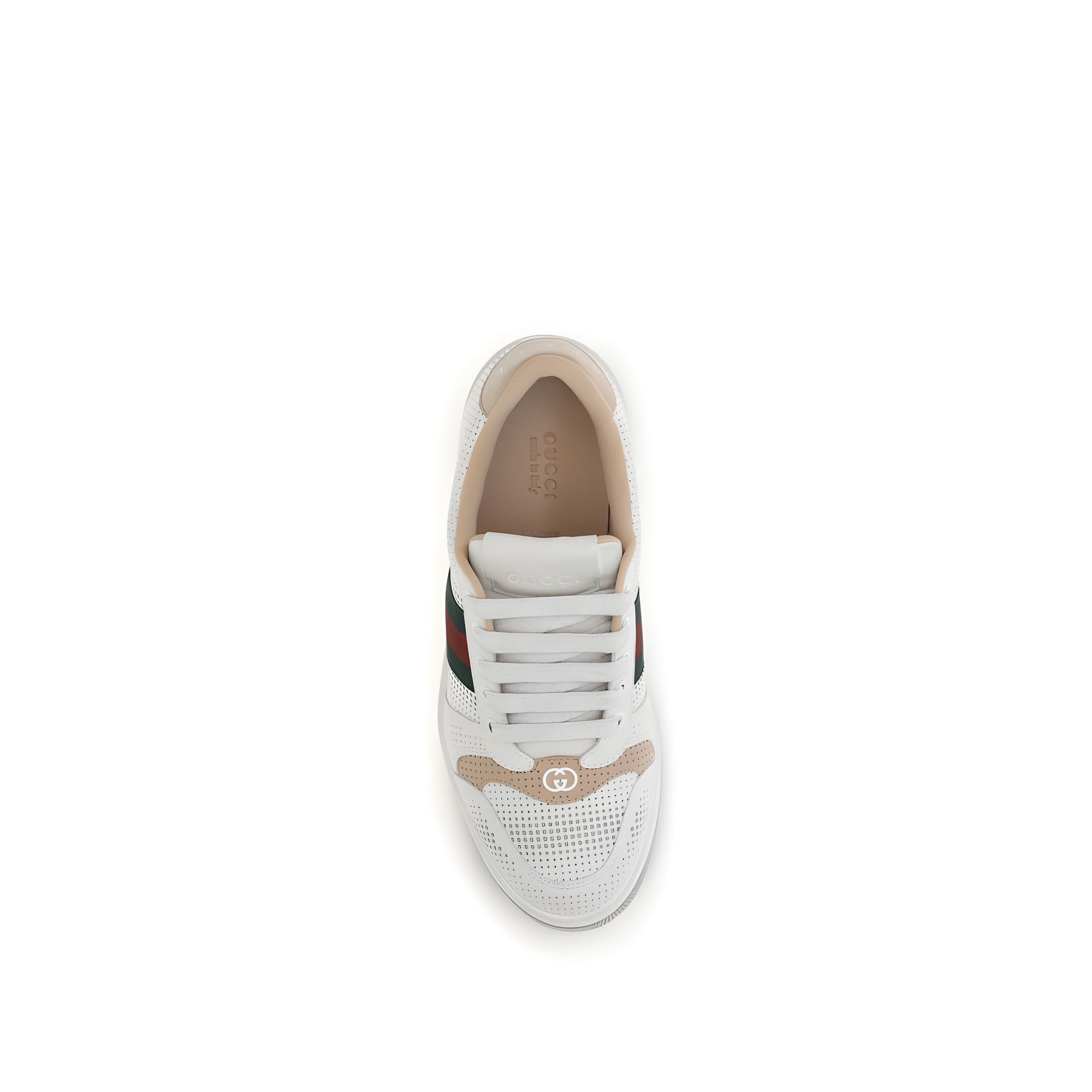 Gucci White Leather Athletic Sneakers