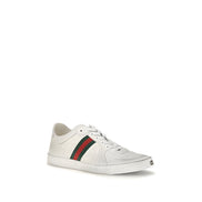 Gucci White Leather Low Top Sneakers