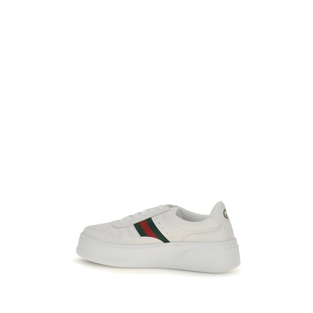 Gucci White Calf Leather Chunky Sneakers