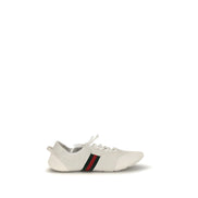 Gucci White Calf Leather Low Top Sneakers