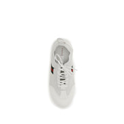 Gucci White Calf Leather Low Top Sneakers