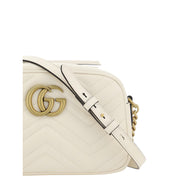 Gucci White Calf Leather Shoulder Bag
