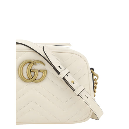 Gucci White Calf Leather Shoulder Bag