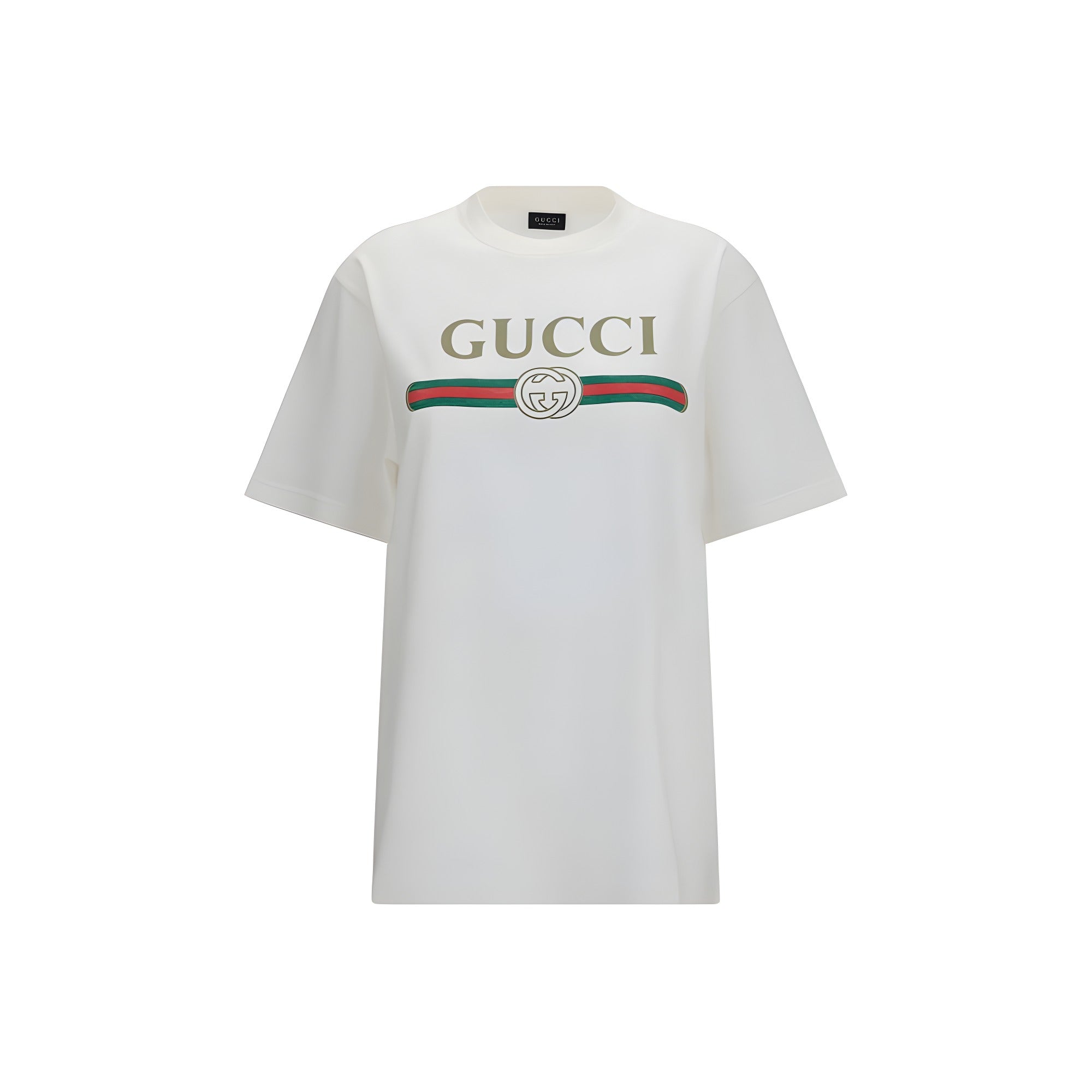 Gucci White Cotton T-Shirt