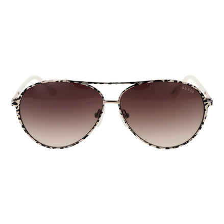 Guess Beige Aviator Sunglasses