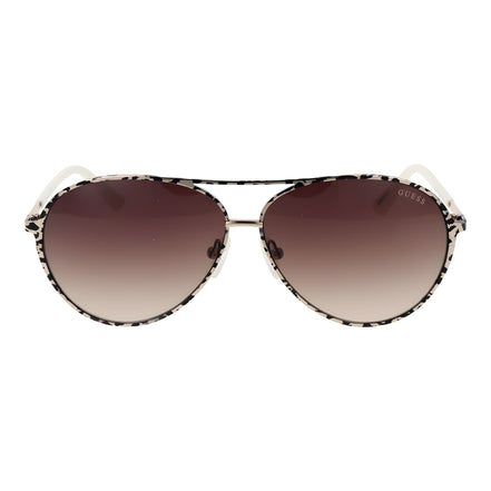 Guess Beige Aviator Sunglasses