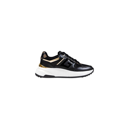 Guess Black Polyurethane Chunky Sneakers