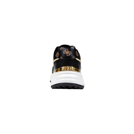 Guess Black Polyurethane Chunky Sneakers