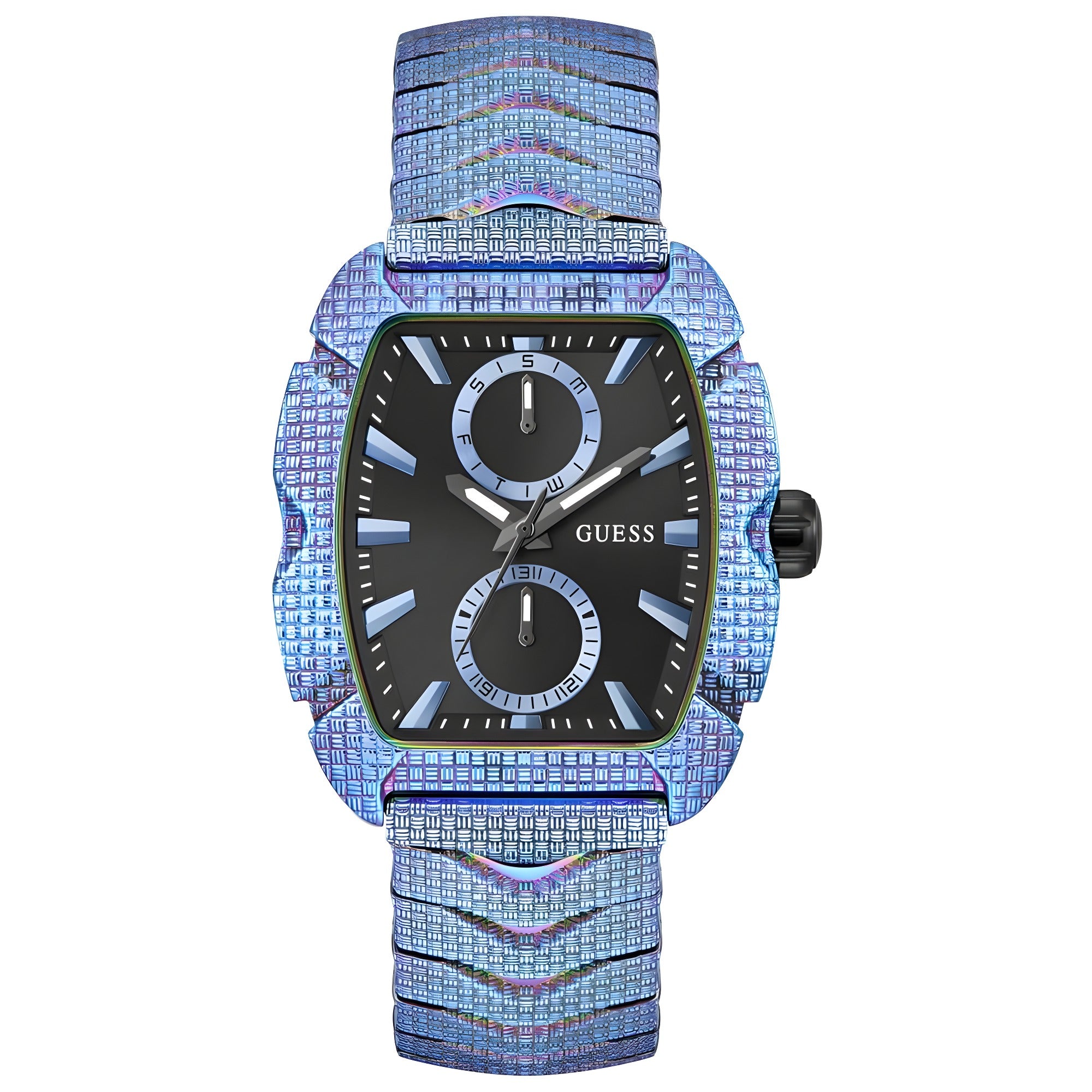 Guess Blue Stainless Steel Bracelet Watch