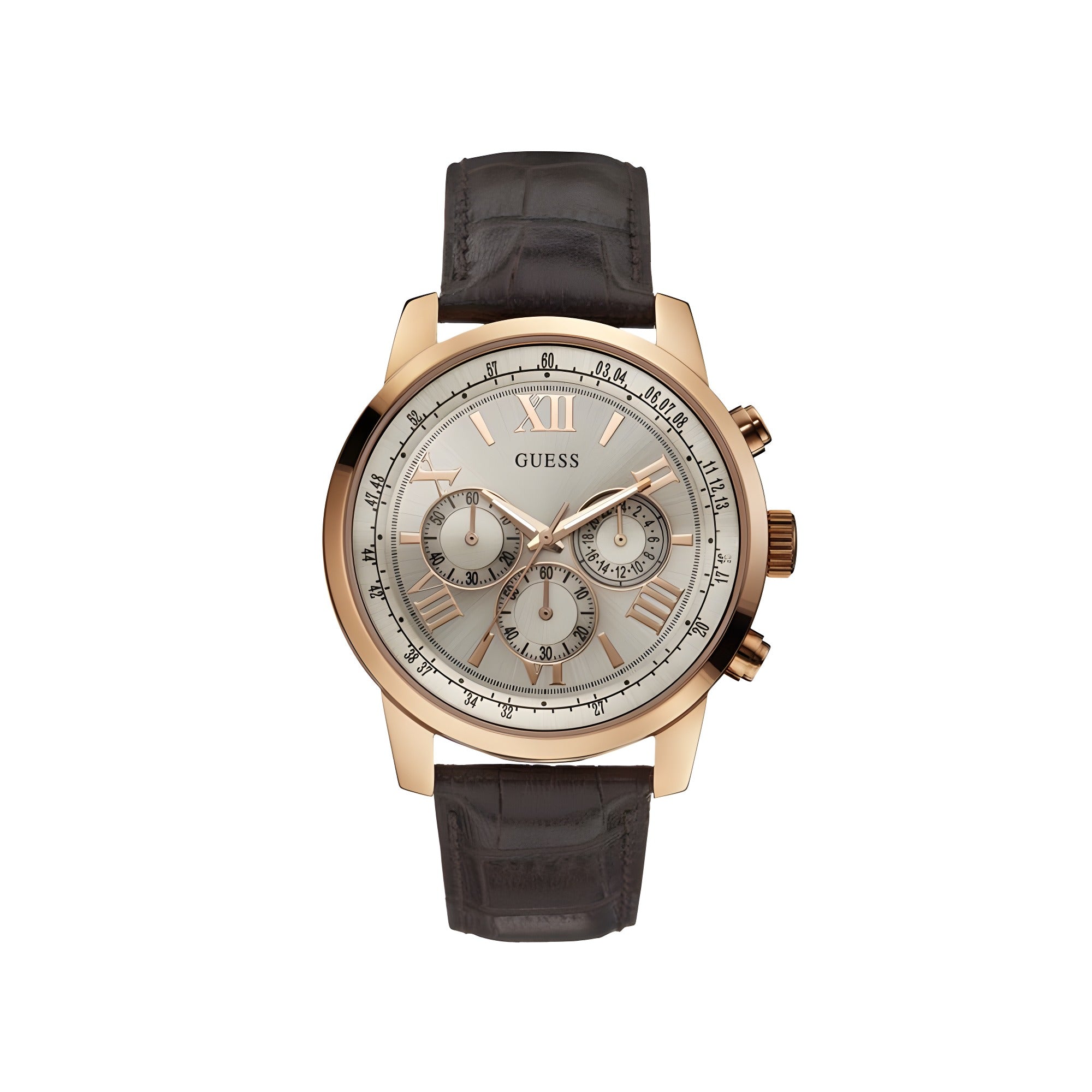 Guess Brown Leather Lining Sport Watch