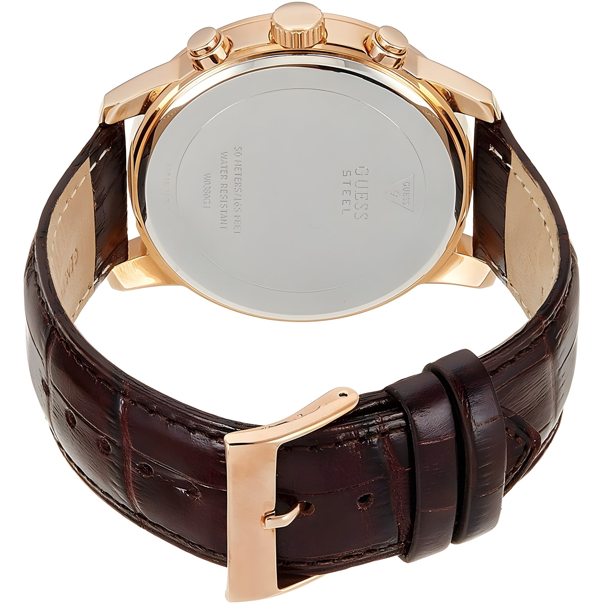 Guess Brown Leather Lining Sport Watch