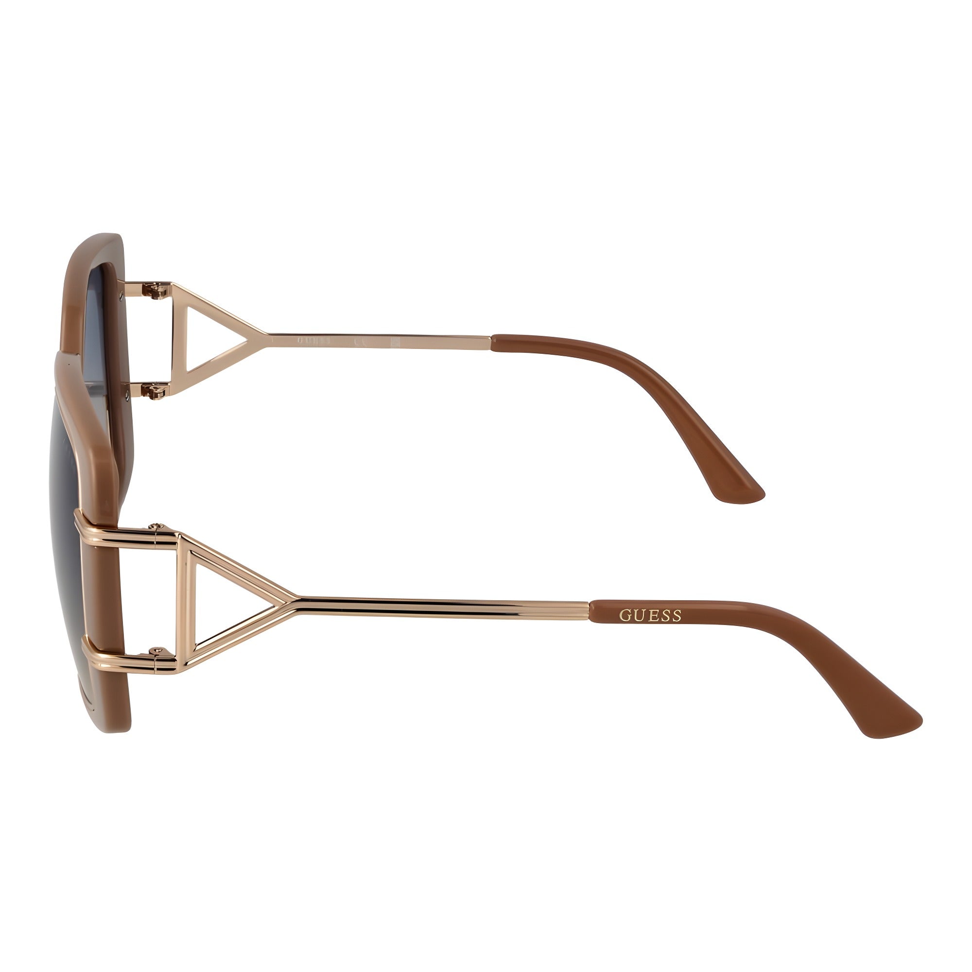 Guess Brown Metal & Plastic Sunglasses