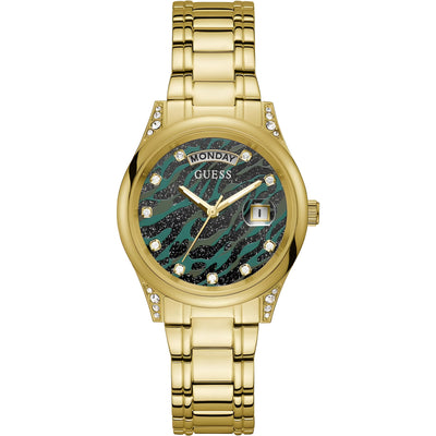 Guess Gold Stainless Steel Dress Watch