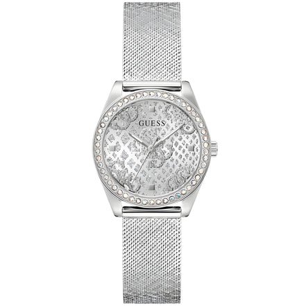 Guess Gray Stainless Steel Dress Watch
