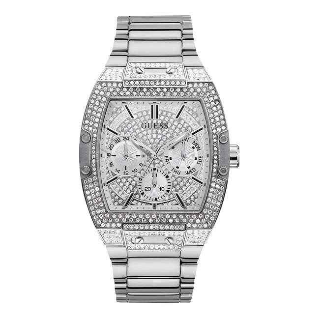 Guess Gray Stainless Steel Dress Watch