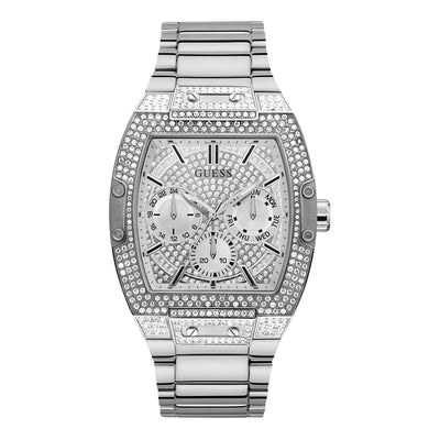 Guess Gray Stainless Steel Dress Watch