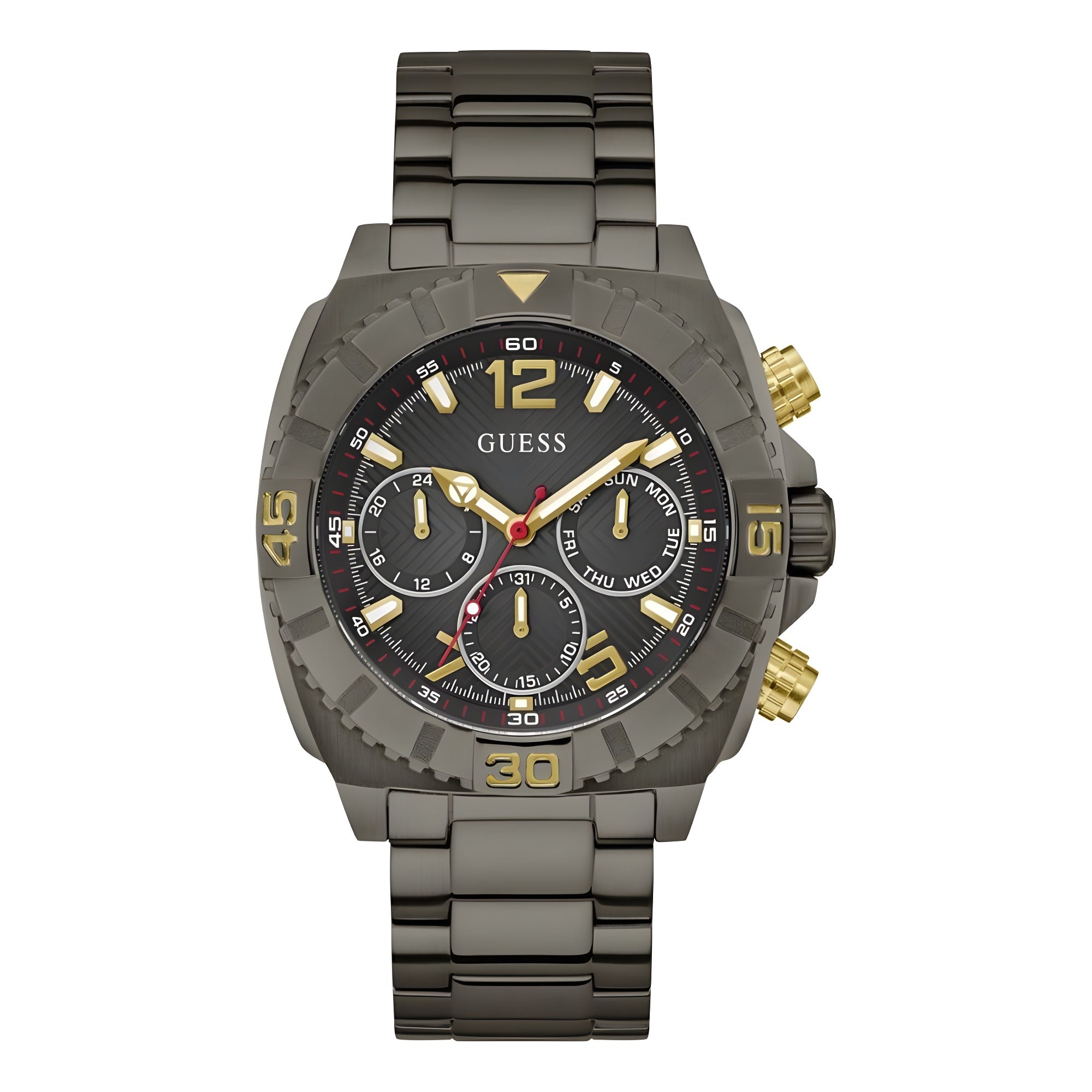 Guess Gray Stainless Steel Dress Watch