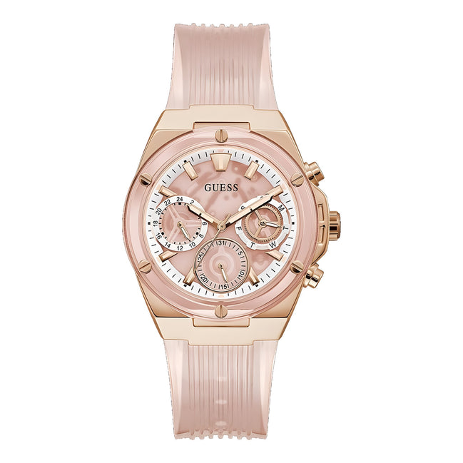 Guess Multicolor Rubber Dress Watch
