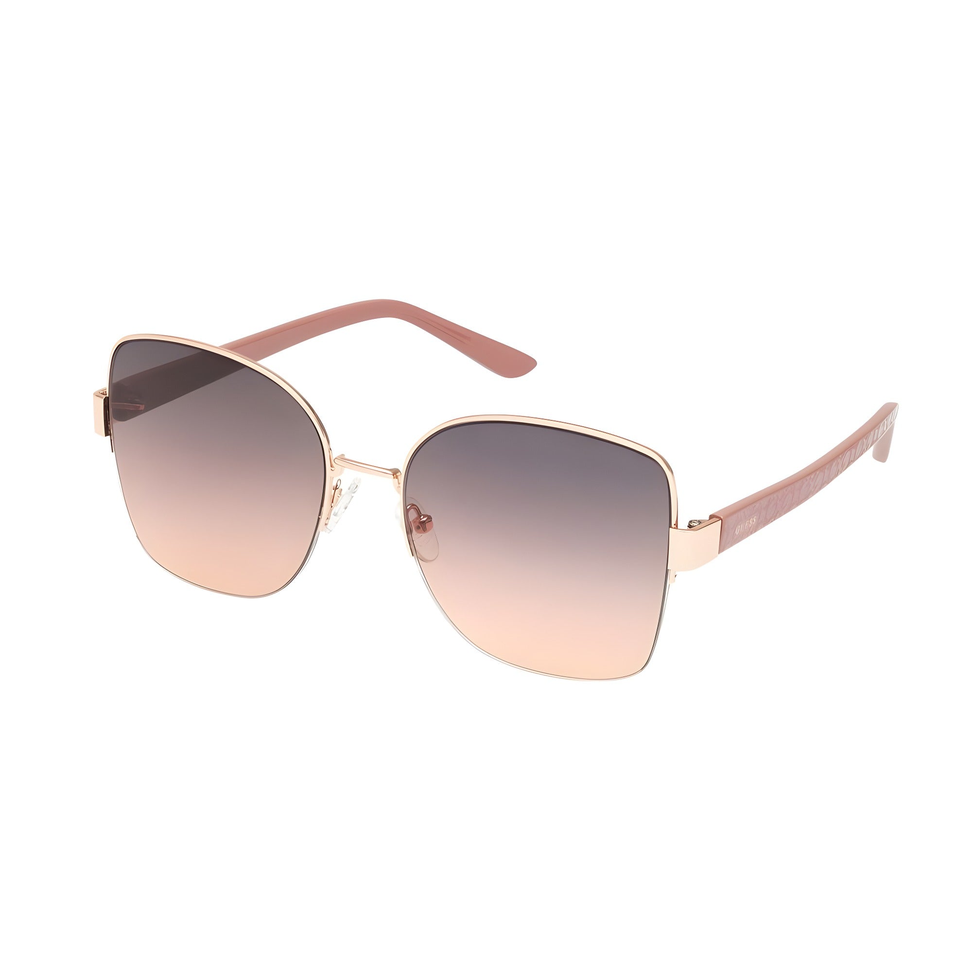 Guess Pink Metal Sunglasses