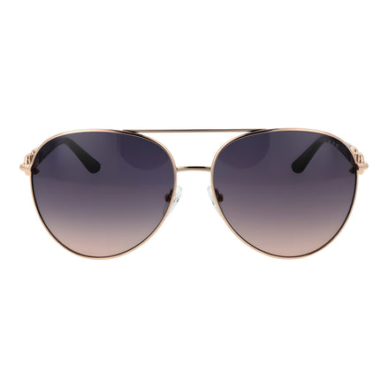 Lunettes de soleil Guess en métal or rose
